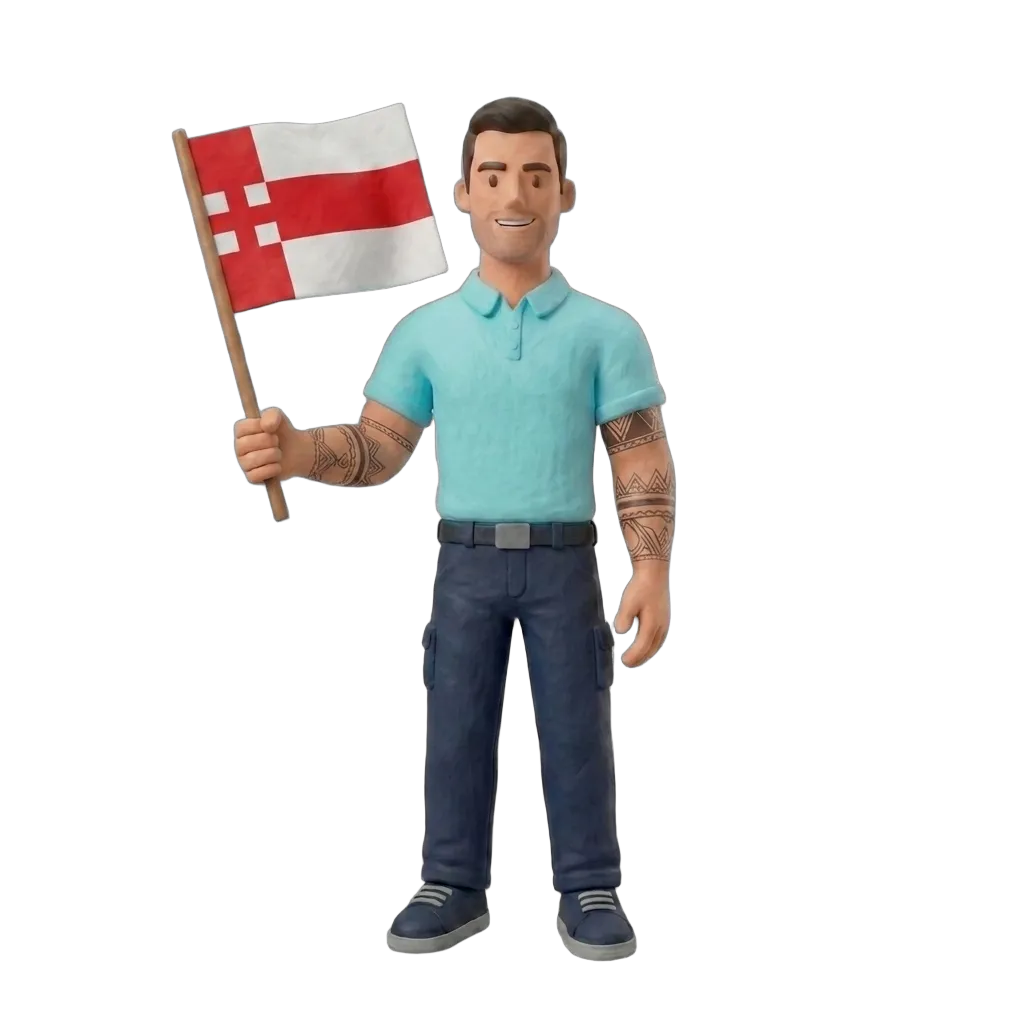 Verhuizer met Amersfoort vlag