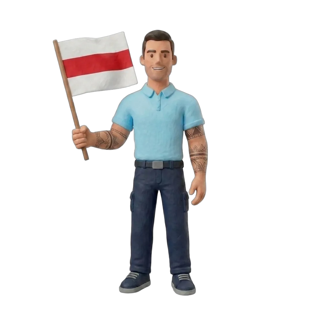 Verhuizer met Enschede vlag